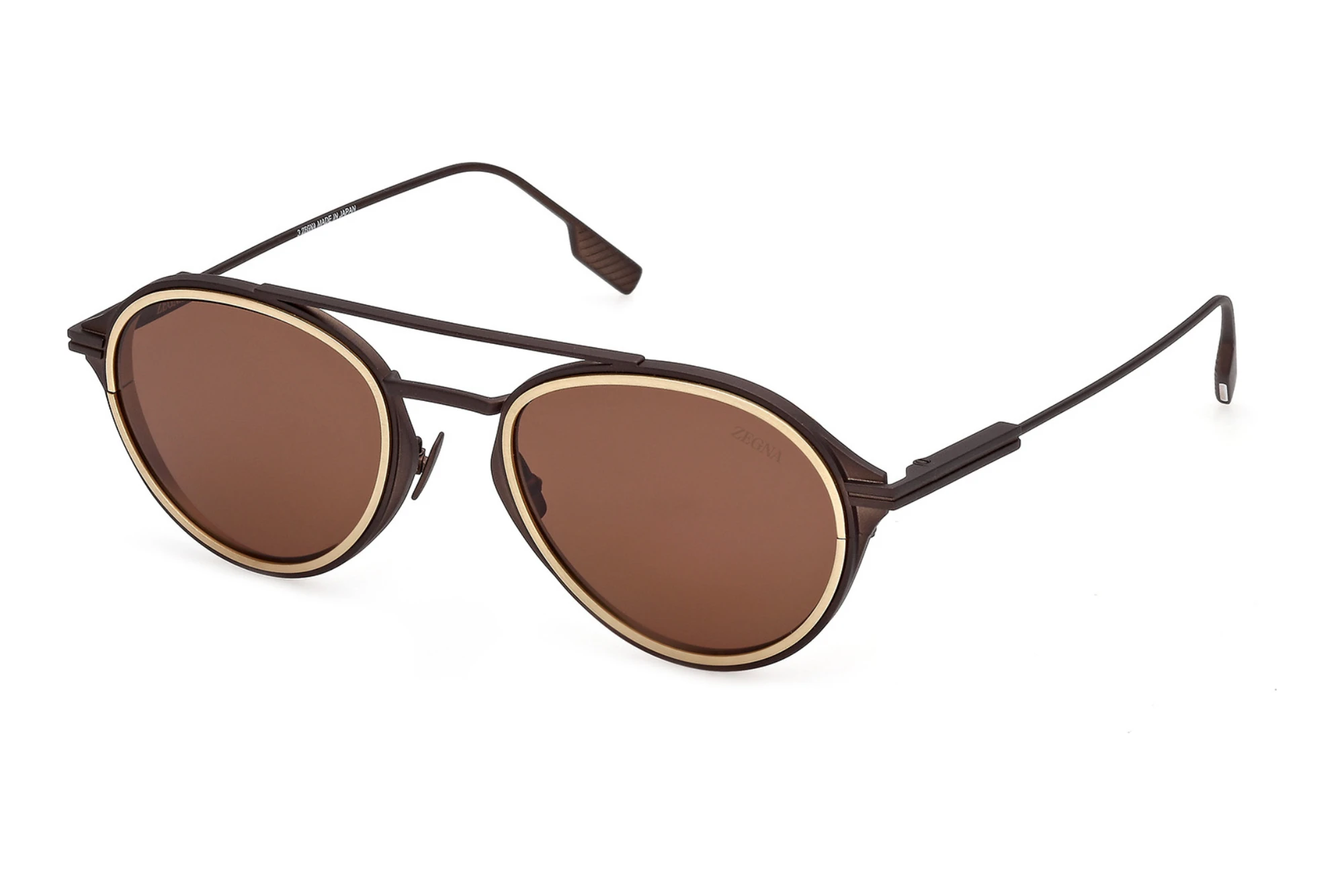 Zegna   EZ0295 49E braunMatt Dunkelbraun