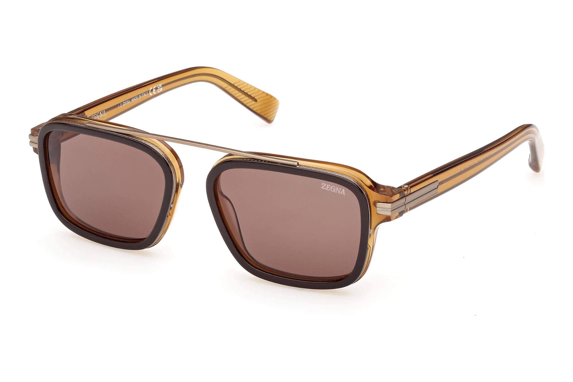Zegna   EZ0299 50E braunHellbraun /Einfarbig