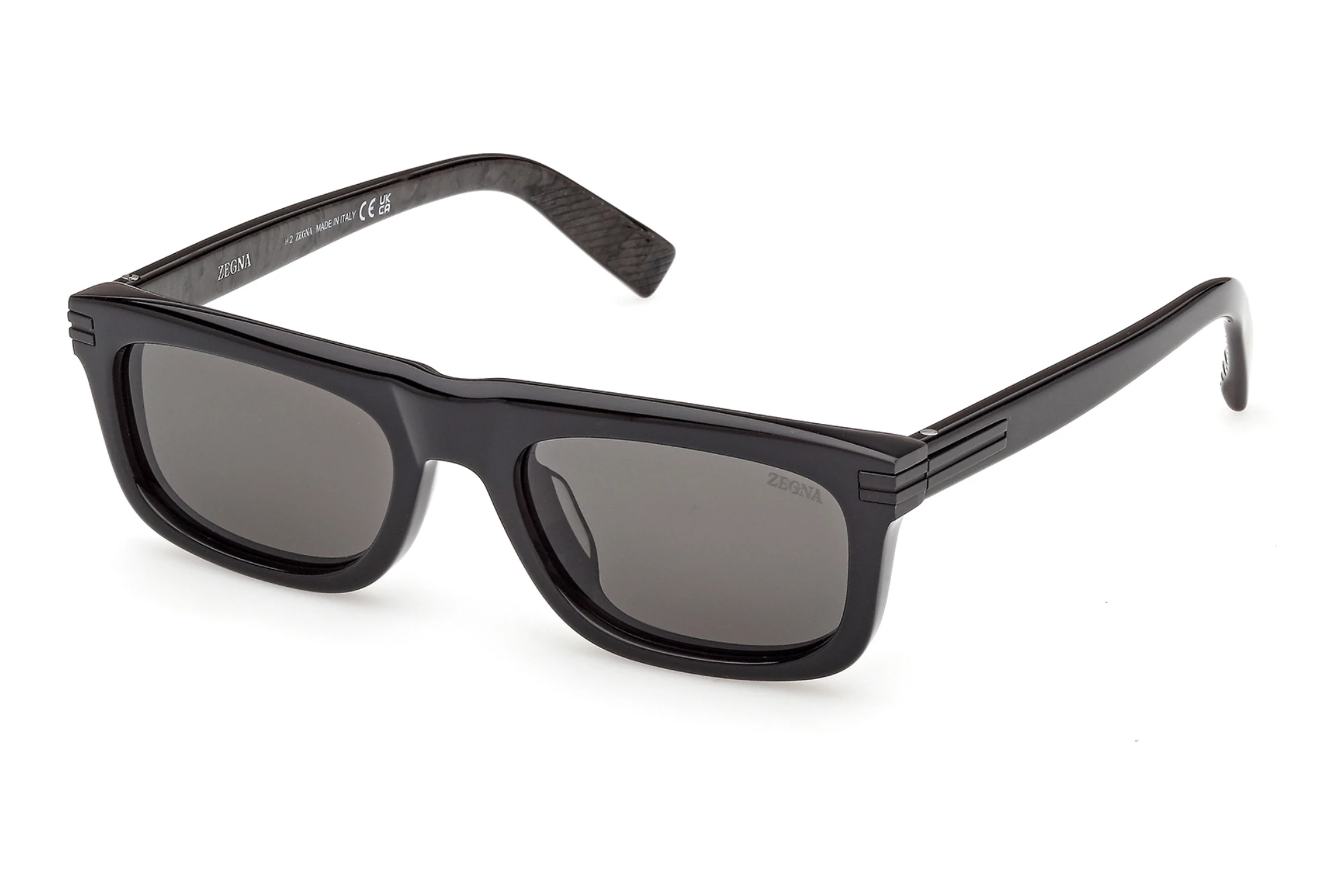 Zegna   EZ0301 05D grau polarisierendSchwarz/Gestreift