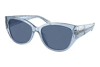Coach HC8362U 574080 Blue SolidTransparent Blue