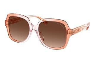 Coach HC8395U 5812T5 Brown Gradient PolarizedSaddle/Dusty Rose Gradient