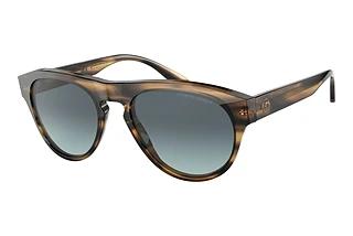 Giorgio Armani AR8145 5878Q8 Azure Gradient BlueStriped Green