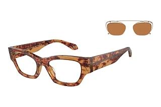 Giorgio Armani AR8185U 59781W Clear Blue Light FilterOrange Havana