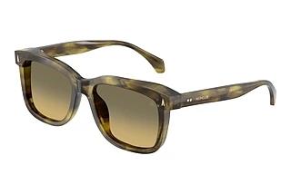 Moncler ME6018 3027L0 Green Gradient Dark GreyShiny Green Striped Havana