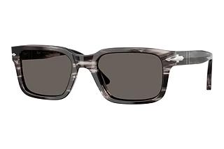 Persol PO3272S 1238B1 Dark GreyStriped Black & Grey