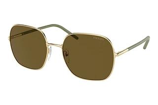 Prada PR 67XS ZVN01T Dark BrownPale Gold