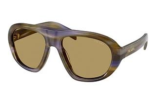 Prada PR C05S 23G70G Green OliveStriped Laguna