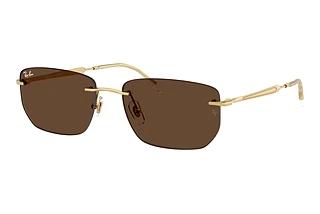 Ray-Ban RB3768 001/73 Dark BrownArista Gold
