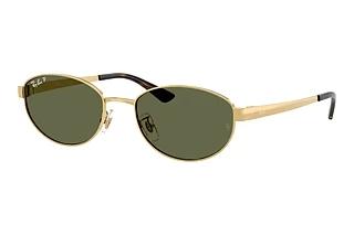 Ray-Ban RB3774D 001/9A Dark Green PolarizedArista Gold