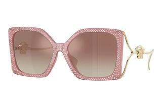 Versace VE4502U 5535B8 Gradient Brown Mirror SilverPink Strass Crystal